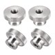 thumbnail image 1 of Tuercas de pulgar estriadas - Perillas redondas M6 con acero inoxidable 304 - 4 piezas, 1 of 3