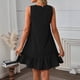 thumbnail image 5 of TaTaai Women's Lightweight Slip Mini Dress Solid Color Round Neck Sleeveless Casual Polyester Summer Dress Gift, 5 of 7