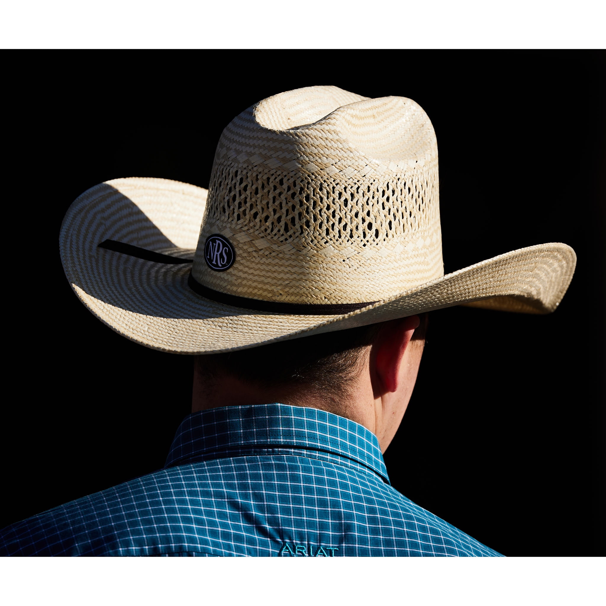 American Hats Mens American Hat Company Poli 845 4 1/2` Brim Open Crown Straw 67/8 Natural