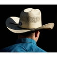 thumbnail image 2 of American Hats Mens American Hat Company Poli 845 4 1/2` Brim Open Crown Straw 67/8 Natural, 2 of 5