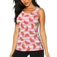 thumbnail image 2 of Picia Sweet Watermelon Pattern Women's Workout Tank Top,Breathable Activewear,Slim Fit Athletic Top,Versatile Workout Moisture-wicking top-XX-Large, 2 of 9