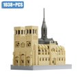 thumbnail image 3 of 2023 Nueva ciudad MOC Arquitectura clásica Mini tamaño Bloques de construcción DIY Catedral Notre-Dame Torre de París Torre Big Ben Ladrillos Juguetes, 3 of 5