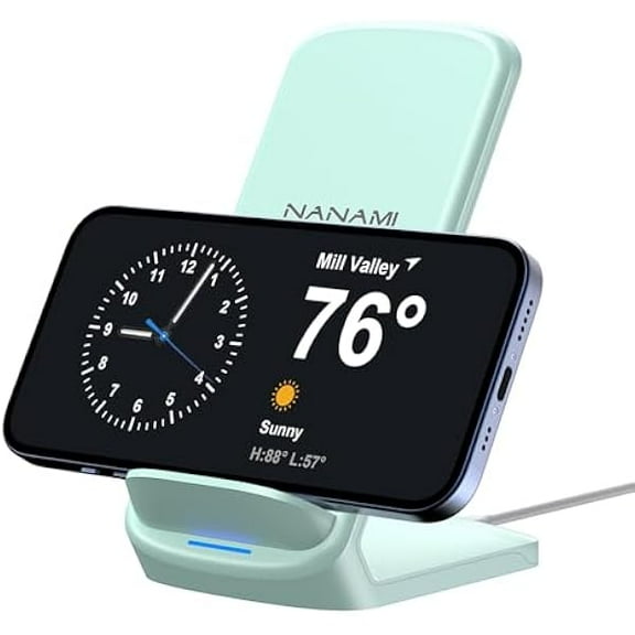 Upgraded Fast Wireless Charger,Qi-Certified Wireless Charging Stand for Samsung Galaxy S24/S23/S22/S21/S20/S10/S9/Note 20 & Qi Phone Charger for iPhone 16/16 Plus/16 Pro/16 Pro Max/15/14/13/12