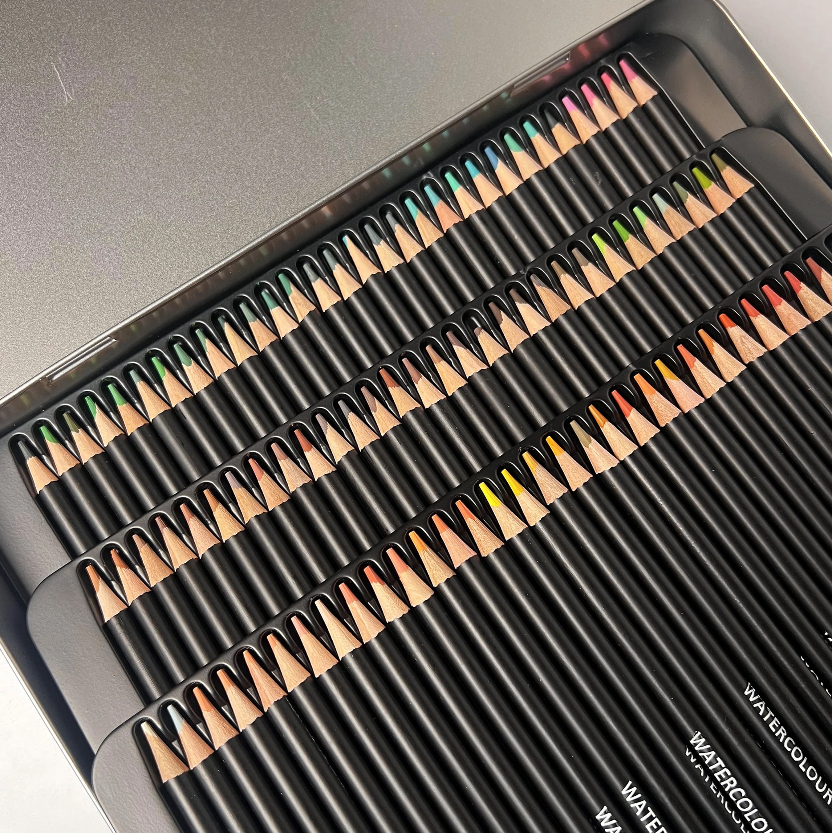 120 Watercolor Pencils, Beautiful Blending Effects with Wet or Dry,Ideal for Coloring Book Blending Sketching- Water Soluble Pencils for Adults