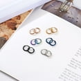 thumbnail image 3 of 316L Surgical Stainless Steel Small Hoop Earrings 8mm 10mm 12mm Hypoallergenic Huggie Thin Hoop Earrings Helix Lobes Hinged Sleeper Earrings Men Women for Cartilage Piercings, 3 of 6