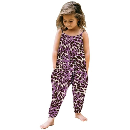 

Tagold Fall Savings Clearance Kids Winter Jumpsuits Romper Toddler Baby Girl Jumpsuits Cartoon Printing Strap Romper Pants With Pockets