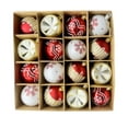 thumbnail image 1 of Pompotops 16PCS Christmas Tree Ornament Pendant Party Supplies Tree Hanging Plastic Ball Clearance, 1 of 2