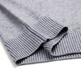 thumbnail image 5 of WREESH Fashion Sweater Vest Men's Wool Casual Solid Color V-Neck Sleeveless Sweater Pullover Four Seasons Sweater Gray, 5 of 7