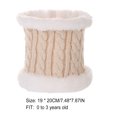 thumbnail image 2 of Sonducket Bufanda Conjunto de gorro y guantes para niños Gorro de punto Gorro Delicados productos para niños Estirable Clima frío Cómodo Bufanda rosa Sombreros bufanda beige, 2 of 6