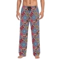 thumbnail image 7 of FORMRS Mens Pajama Pants with Pockets Cotton Sleepwear Lounge Bottoms Sizes S-2XL, Colorful Mandala Pattern, 7 of 7