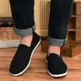thumbnail image 4 of WANYNG Men Outdoor Solid Color Slip-On Sports Shoes Breathable Lazy Leisure Shoes Mens Sneakers Size 10.5 Wide Width Mens Sneakers 10.5 under 40, 4 of 9