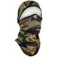 thumbnail image 2 of Zan Headgear Sportflex Convertible Balaclava Facemask Woodland Camo, 2 of 2
