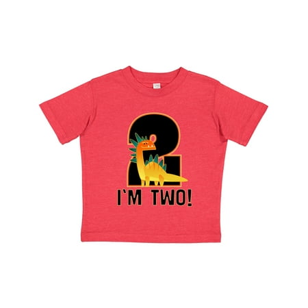 

Inktastic 2nd Birthday Dinosaur Party Outfit Boy Gift Toddler Boy Girl T-Shirt
