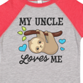 thumbnail image 4 of Inktastic My Uncle Loves Me with Sloth and Hearts Boys or Girls Toddler T-Shirt, 4 of 5