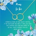 thumbnail image 2 of Mom to Be Mother's Day Gift, New Mom Mother's Day Gift, Gift for New Mom, New Mom Gift Box, New Mom Gift for Her, Gifts for New Mom, Congratulations Gift [Gold Infinity Ring,Blue-Green Gradient], 2 of 3