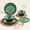 Rustic Green, variant on Dinnerware Set 12vintplates And Rustic Blue