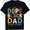 Black, variant on Men's Inspirational Dad Graphic T-Shirt, Retro Color Block Typography Tee, Father's Day Gift Shirt for Fathers, Casual Short Sleeve Crewneck Top