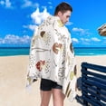thumbnail image 4 of GZHJMY Cute Cartoon Mushrooms Beach Towel Super Soft Microfiber Sand Free Beach Towels, Oversized Camping Pool Towel, Lightweight, Breathable & Quick Dry Towels, 31x71in Bathroom Towels, 4 of 7