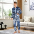 thumbnail image 4 of Fairy Castle Adult Onesie Pajamas Slim Fit Christmas One Piece Suit Pjs for Women and Men Hooded Zipper, 4 of 7