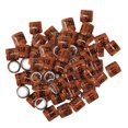 thumbnail image 1 of ziyahi 100pcs Identify Dove Rings Aluminium Plasitc Leg Rings Pigeons Bands, 1 of 7