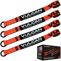 VULCAN Exotic Car Rim Tie Down Set - 2 inch x 144 inch - 4 Straps - PROSeries - 3300 Lbs SWL