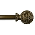thumbnail image 4 of Urbanest Adjustable Single Curtain Rod Set Mahogany Scroll Ball Finials – 1 - Inch Diameter, With Bronze Rod, 28–48 Inches, 4 of 4