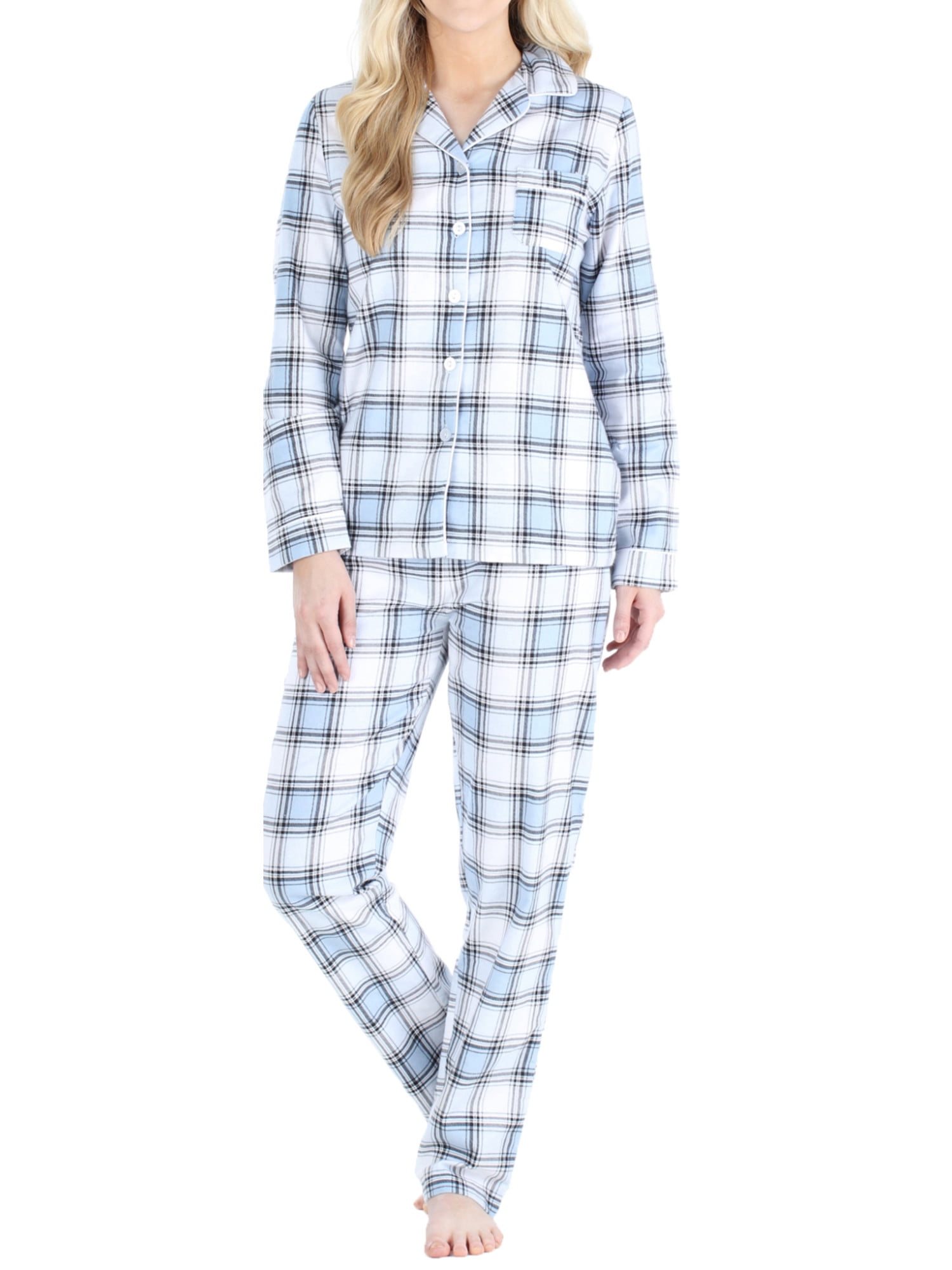 Pajamamania Women And Women S Plus Long Sleeve Pajama 2 Piece Female