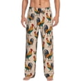 thumbnail image 2 of Goofa Rooster Printed Soft Pajama Pants for Men, Wide Leg Comfy Casual Lounge Yoga Pants-XX-Large, 2 of 9