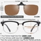 thumbnail image 4 of Gafas de Sol Clip-On Polarizadas CAXMAN Marrón para Sobre Lentes con Prescripción, 4 of 6