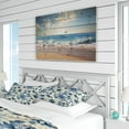 thumbnail image 4 of DESIGN ART Designart "White And Blue Chrysanthemum Tranquility" White Floral bedding set with shams Twin, 4 of 5
