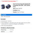 thumbnail image 2 of Front To Frame Sway Bar Bushing Kit - Compatible with 2004 - 2007 Suzuki Aerio 2005 2006, 2 of 2