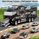 thumbnail image 3 of NIPLOOOW Juguetes para Niños Pequeños de 3 a 8 Años, Set de Camiones de Policía con Tapete de Juego y Auto de Metal Fundido, Camión Transportador para Niños, Regalos de Cumpleaños, 3 of 6