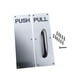 thumbnail image 1 of Manijas de puerta de acero inoxidable resistentes, cómodas y resistentes al desgaste. Tirador de puerta con empuje. EMPUJAR PULL Plata, 1 of 9