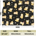 thumbnail image 5 of Shiba Throw Blanket Shiba Inu Plush Cute Puppy Blanket Shiba Inu Gifts for Shiba Inu Lovers twin plush blanket,light weight throw,microfiber throw blanket，throw blanket for bed decorative，60" x 80", 5 of 5