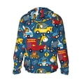 thumbnail image 3 of Balery Vehicles Cartoon with Funny Drivers Men's Women's UPF 50+ Sun Protection Lightweight Hoodie Performance Long Sleeve Shirt for Fishing Running-Medium, 3 of 9