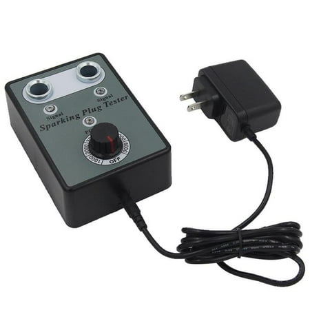 

Car Spark Plug Tester Automotive Dual Holes Ignition Plugs System Analyzer 100-240v with Protective Cover for Testing 12v Gasoline Vehicle J3E7
