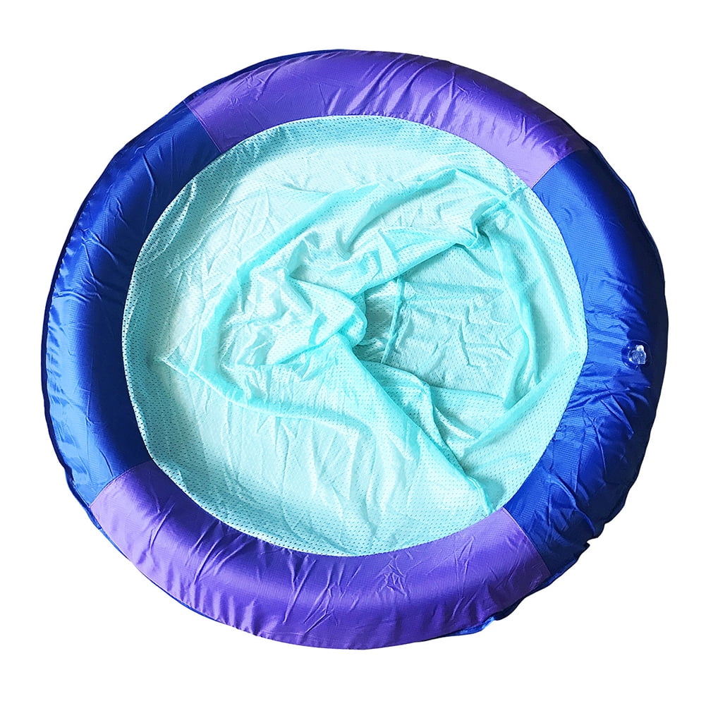 Swimming Pool Floating Chair Mesh Recliner Inflatable Floating Bed Mesh Float for Pool Beach