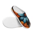 thumbnail image 3 of Lsque Colorful Blooming Flowers Pattern Womens Comfort Cotton on Scuff With Memory Foam and Anti-skid Sole Slipper-40/41, 3 of 7