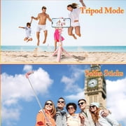 Selfie Stick Tripod for Phone, Bluetooth Remote, Extendable 25.6 Inch, Portable Phone Tripod Stand, Adjustable Smartphone Holder for Travel Video Recording Live Streaming