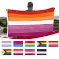 thumbnail image 5 of Arestory Intersex Progress Pride Flag 3x5Fts - All inclusive Lesbian Gay Bisexual Transgender Rainbow Flag, 5 of 8