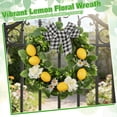 thumbnail image 3 of Summer Wreath for Front Door Spring Wreath Artificial Lemon Wreath for The Home Wall Décor Indoor Outdoor Design 2, 3 of 6