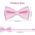 thumbnail image 2 of 2PCS Kids Bow Ties Solid Color Satin Bow Tie for Child Boys Toddlers Wedding Party Dress up, 2 of 7