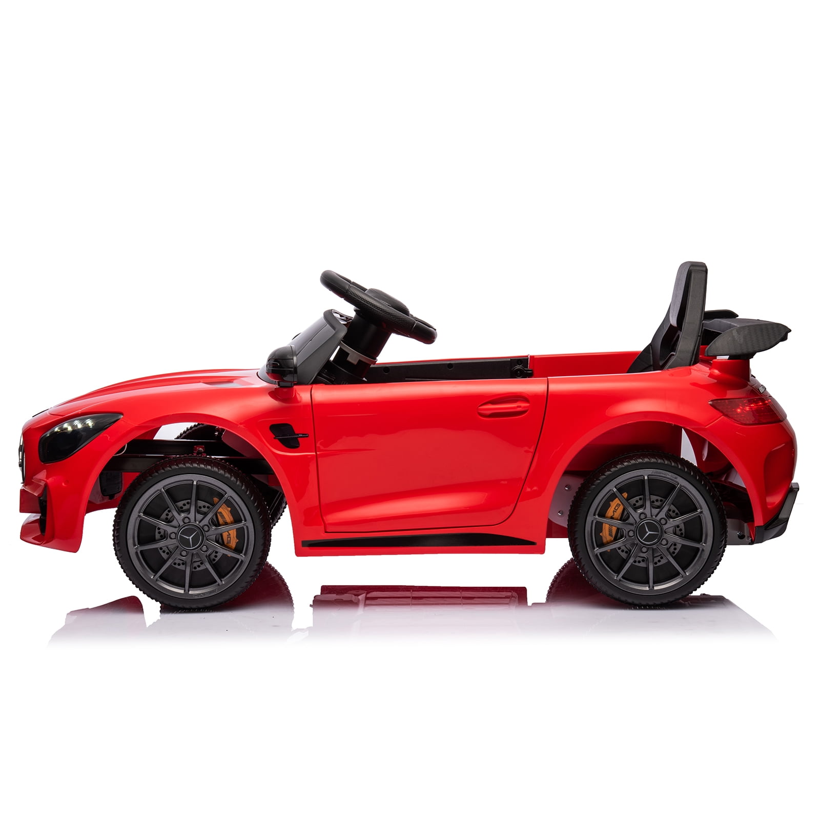 UBesGoo Ride on Car Toy for Kid 12V 4.5Ah Licensed Mercedes-Benz Electric Car, Red