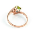 thumbnail image 3 of Galaxy Gold 14K Rose Gold Natural Heart-Shaped Peridot Heart Ring - August Birthstone - Abundance & Joy - Sizes 5.5 to 11 - Fine Jewelry for Women, 3 of 3