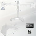thumbnail image 3 of Support de Bureau Debout à Double Écran LED LCD pour Écrans jusqu'à Haute Résistance, Bras Entièrement Réglables avec VESA Max xmm, 3 of 9