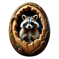 Squirrel in Nest Hanging Ornament, Christmas/Easter/Halloween/Daily Tree Decoration, Flat Owl Gifts for Grandparents, Parents, Kids, Neighbors, Friends Owl Ornaments for Christmas Tree