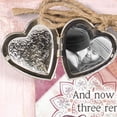 thumbnail image 4 of Love You A Bushel A Peck A Hug Blush Pink Locket Easel Back Picture Frame, 4 of 5