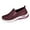 Purple, variant on CAIXAI Orthopedic Dress Shoes for Women Adjustable Upper Women's Sneakers Comfortable Slip on Women Walking Shoes Mesh Knitted Woven Mary Jane Shoes Women Hands-Free Foam Shoes
