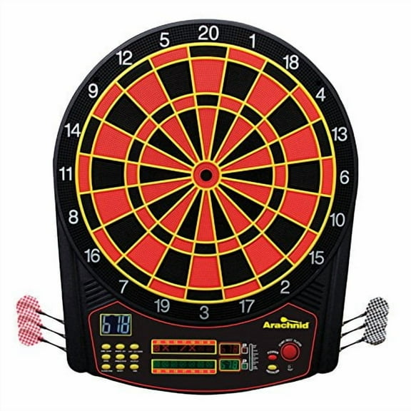 Arachnid Cricket Pro 450 Electronic Dartboard Features 31 Games with 178 Variations and Includes Two Sets of Soft Tip Darts