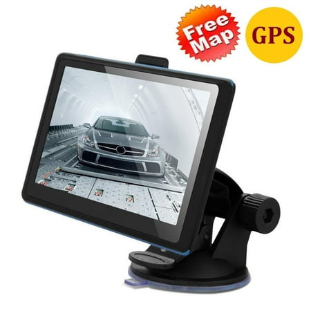 GPS Navigator System with Free Maps Update Traffic, Driver Alerts, Direct Access 5 inch 8GB HD Screen Car Truck GPS Navigator SAT NAV